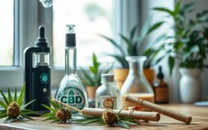 CBD consumption methods including inhalation techniques