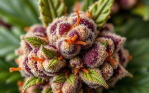 Cherry Wine CBD flower texture and appearance