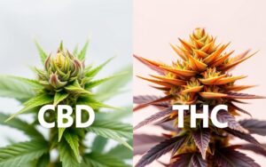 cannabinoid differences in CBD and THC flowers