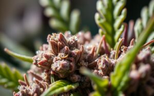 trichomes and aroma in top shelf CBD flower