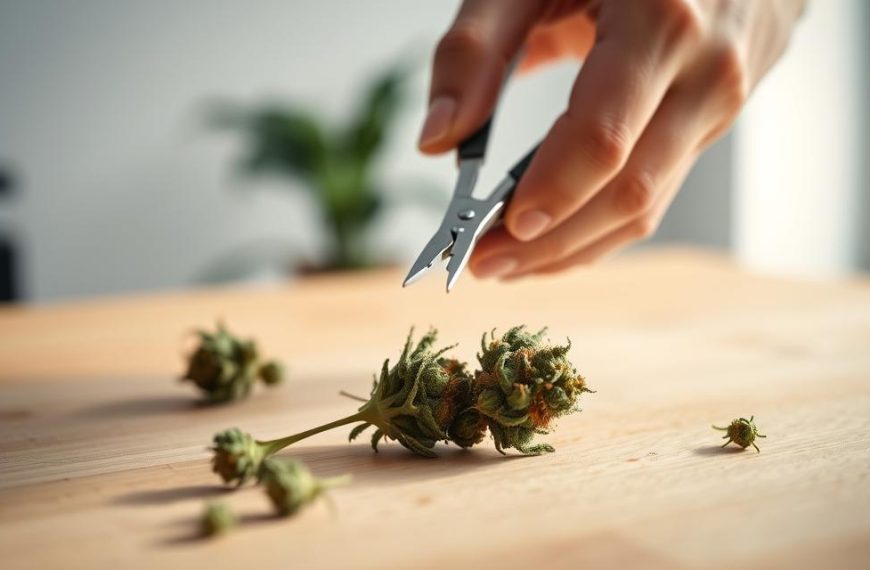 how to trim cbd flower
