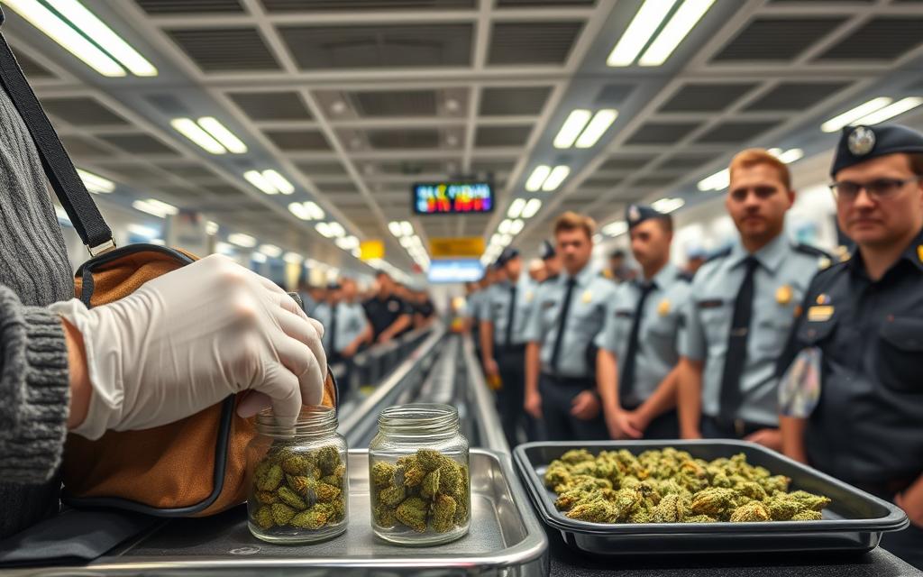 airport security and CBD flower