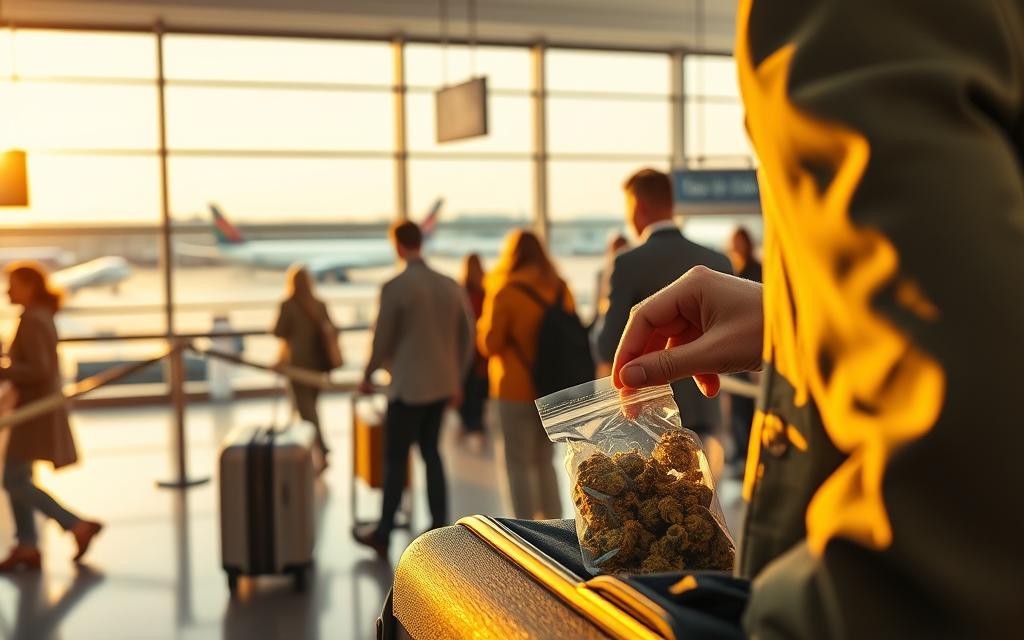 international travel with CBD flower
